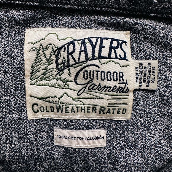 Grayers Glacier Gray Twill Shirt Jacket XL 100% Cotton Shacket - Picture 6 of 10